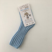 Babys&ouml;ckchen Baumwolle grob eisblau