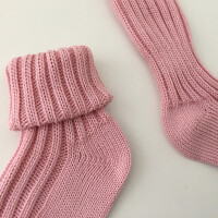 Babys&ouml;ckchen Baumwolle grob rose