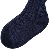 Babysöckchen 100% Wolle grob marine