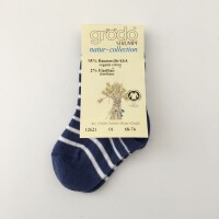 Babys&ouml;ckchen Ringel denim-wei&szlig;