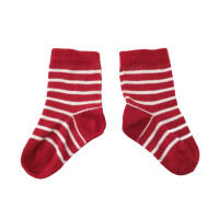 Babys&ouml;ckchen Ringel rot-wei&szlig;