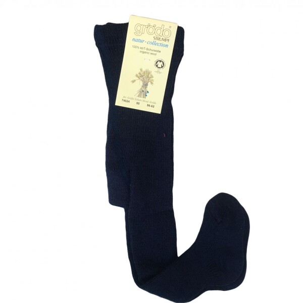 Babystrumpfhose 100% Wolle marine