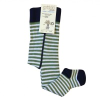 Babystrumpfhose Ringel marine-moos