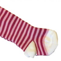 Babystrumpfhose Ringel sangria-rosa