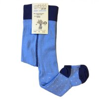 Babystrumpfhose wasserblau Herzen