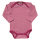 Body Langarm Wolle/Seide pink geringelt
