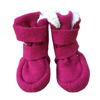 Booties Walk Pl&uuml;sch Klett pink