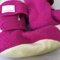 Booties Walk Pl&uuml;sch Klett pink