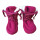 Booties Walk Plüsch Schnürer pink