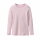 Langarmshirt Wolle/Seide flieder geringelt  - 92