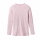 Langarmshirt Wolle/Seide flieder geringelt  - 92