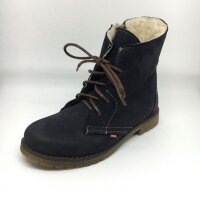 emel Schn&uuml;r-Stiefeletten gef&uuml;ttert dunkelblau
