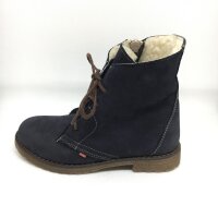 emel Schn&uuml;r-Stiefeletten gef&uuml;ttert dunkelblau