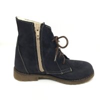 emel Schn&uuml;r-Stiefeletten gef&uuml;ttert dunkelblau