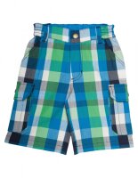 Karo Shorts gr&uuml;n/blau