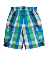 Karo Shorts gr&uuml;n/blau