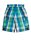 Karo Shorts grün/blau