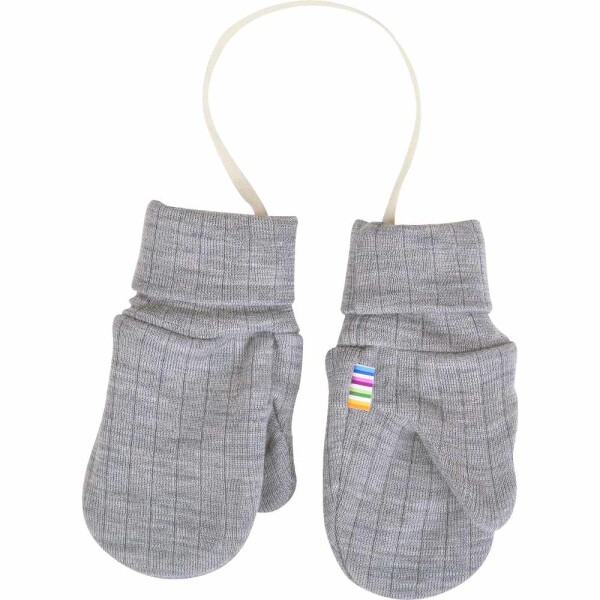 Wollhandschuhe Basic grau - 110/122