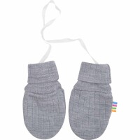 Wollhandschuhe Basic grau - 110/122