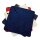 Fleece-Decke 80x80 Sterne blau-grau