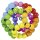 Greifling Elastik Regenbogenball