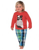 Helford Langarmshirt Kuh tomate