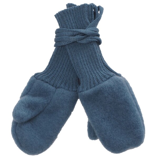 Handschuhe Wollfleece pazifik