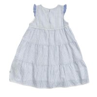 Kleid &auml;rmellos wei&szlig; gestreift - 86/92
