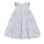 Kleid ärmellos weiß gestreift - 98/104