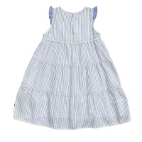 Kleid &auml;rmellos wei&szlig; gestreift  - 128