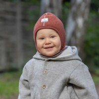 Schl&uuml;pfli Schalm&uuml;tze Wollfleece redwood - 52