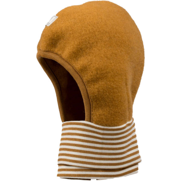Schlüpfli Schalmütze Wollfleece caramel - 42