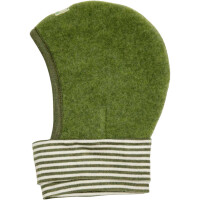 Schl&uuml;pfli Schalm&uuml;tze Wollfleece moos - 52
