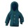 Kapuzenjacke Wollfleece petrol melange