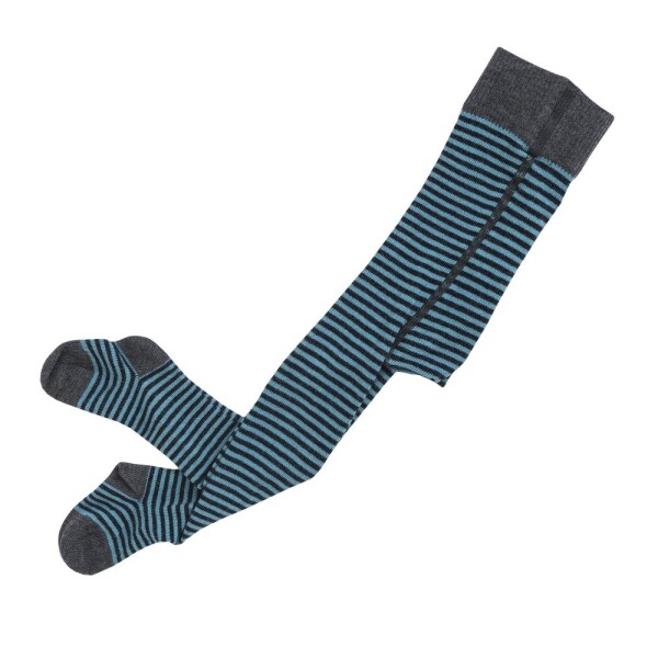 Strumpfhose geringelt dunkelblau - 98/104