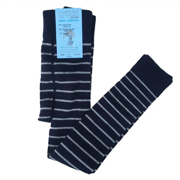 Kinderlegging 75% Wolle marine-rohweiß