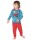 Bobby Langarmshirt Traktor Streifen blau