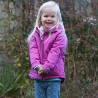 Kuscheljacke mit Fleecefutter orchidee