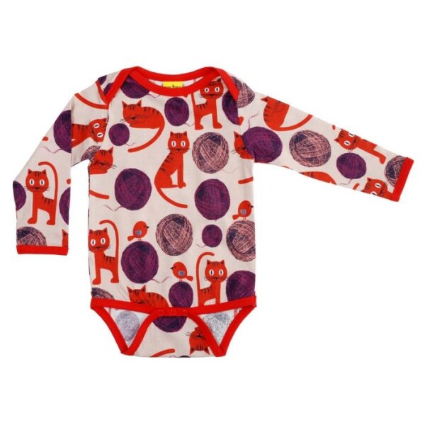 Langarmbody Cats pink