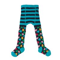 Little Norah Strumpfhose Herzen blau