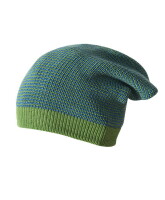 Long-Beanie gr&uuml;n melange