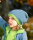 Long-Beanie grün melange