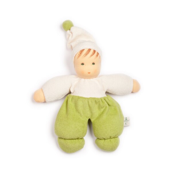 Möpschen Wollfrottee grün 32cm