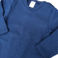 Overall m. Fu&szlig; Wolle/Seide marine