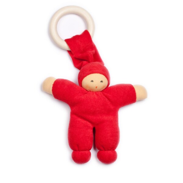 Pimpel Frottee kirschrot mit Ring 20cm