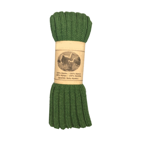 Pulswärmer/Babystulpen 100% Alpaka erbsengrün