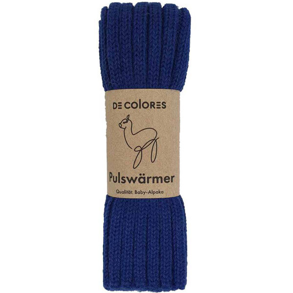 Pulswärmer Alpaka königsblau