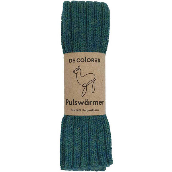 Pulswärmer Alpaka türkisgrün