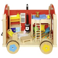 Puppenbauwagen mit Zubeh&ouml;r