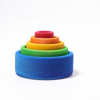 Sch&auml;lchensatz bunt, au&szlig;en blau